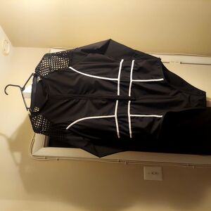 Black and White Mesh Swimsuit